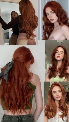 Red Hair Inspo, Ginger Hair Color, Hair Color Auburn, Talcum Powder, Pretty Hair Color, Trendy Hair Color, Trendy Hair, Dye My Hair, Red Hair Color