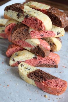 a pile of chocolate and red velvet cookies