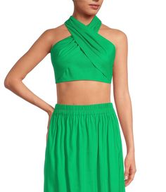 Shop for Gianni Bini Brea Linen Halter Neck Sleeveless Coordinating Blouse at Dillard's. Visit Dillard's to find clothing, accessories, shoes, cosmetics & more. The Style of Your Life. Chic Stretch Sleeveless Crop Top, Versatile Sleeveless Halter Top For Night Out, Chic Fitted Rayon Crop Top, Green 4-way Stretch Tank Top, Stretch Sleeveless Summer Halter Blouse, Stretch Sleeveless Halter Top For Summer, Spring Sleeveless Blouse Halter Top For Night Out, Stretch Sleeveless Blouse Halter Top For Summer, Chic Stretch Halter Top Sleeveless