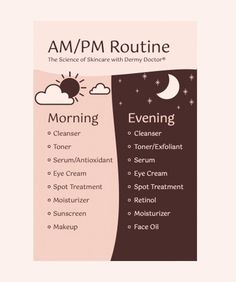 Take the guesswork out of building a skincare routine with this laminated AM/PM guide! Keep it in your skincare cabinet or even on your bathroom mirror! This wipeable card will help make you a skincare pro in no time! Backside includes expert tips from the dermatologist! Dimensions: 4 x 6 inches, laminated Facial Routine Steps, Order Of Skincare Routine, Skincare Steps In Order, Oily Skincare Routine, Skincare Cabinet, Am Pm Skincare Routine, Skincare Basics, Pm Skincare Routine, Pm Skincare