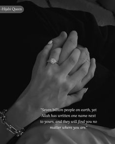 two hands holding each other with a quote on it