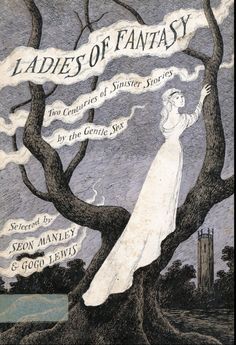 a book cover with an image of a woman standing in the middle of a tree