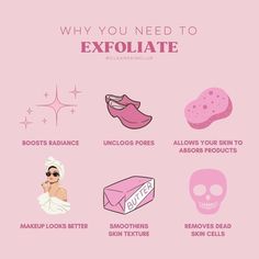 Body Skin Care Tips, Clean Skin Club, Benefits Of Skincare, Benefits Of Exfoliating Skin, Esthician Instagram Names, Skincare Post Ideas, Skincare Content Ideas, Skincare Tips Beauty Secrets, Skincare Marketing