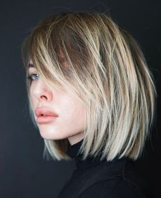 Messy Bob with Bangs Haircut Idea Hair Doodle, Haircut Summer, Haircut 2020, One Length Haircuts, Haircuts 2020, Haircut Boys, Summer Haircut, Textured Haircut, Summer Haircuts