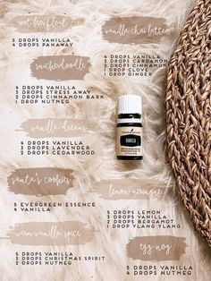 Vanilla Oil Diffuser Blend, Vanilla Diffuser Blends, Young Living Products, Nontoxic Living, Living Oils Recipes, Essential Oil Combinations, Essential Oil Diffuser Blends Recipes, Young Living Essential Oils Recipes, Essential Oils Guide