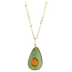 14K Gold Avocado Necklace - Enamel Fruit Necklace Special desing necklace with enamel. It’s a manual labour product. ‘Handmade’. Fashionable product. This necklace was made with quality materials and excellent handwork. I guarantee the quality assurance of my handwork and materials. It is vital for me that you are totally happy with your purchases. Please feel free to ask every question of the details. Necklace Details: ◊ 14K Solid Gold ◊ With Hallmark ◊ 42 cm. Details: ◊ 14k yellow gold ◊ Avoca Avocado Necklace, Fruit Necklace, Diamond Free, Conflict Free Diamonds, Quality Assurance, Gift Packaging, Hallmark, Special Gifts, Free Gifts