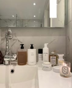 Beauty Skin Care Routine, Makeup Skin Care, 인테리어 디자인, Bathroom Sink, Beauty Care, Skincare Products, Care Products, Room Inspiration, Different Types