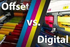 different types of printing machines with the words offset and digital