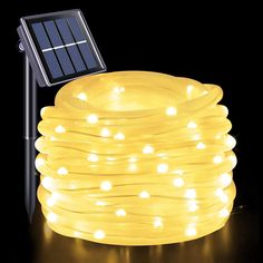 PRICES MAY VARY. ❤️[8 MODES SOLAR OUTDOOR LIGHTS] The higher quality outdoor solar rope light has 8 Modes, the gorgeous lighting modes include Waves, Combination, Fading, Fireflies, Chasing, Twinkle, Fading slowly, and Steady-on. You can adjust the effect you want on different occasions, the Led rope lights will creating a warm, romantic, elegant or colorful atmosphere. Surround the tree trunk or pavilion with the solar powered light rope; in the dark, the wires fade to invisible, leaving only b Rope Lights Outdoor, Solar Tree Lights, Yard Walkway, Outdoor Tree Lighting, Walkways Paths, Led Rope Lights, Patio Fence, Pvc Tube, Backyard Lighting