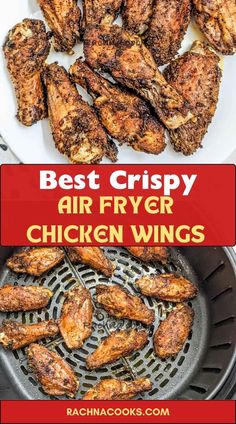 the best crispy air fryer chicken wings recipe is easy to make and delicious