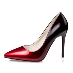 No.66 Town Women's Fashion Stiletto High Heel Pointed-toe Party Pumps - Wine Red - CG12M0G9HF7 - Women's Shoes, Pumps  #Pumps #Women's #Shoes # #Pumps Party Pumps, Heels Online, Summer Heels, Red Pumps, Womens Stilettos, White Pumps, Wedge Pumps, Classic Pumps, Women's Heels