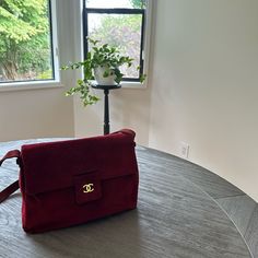 Authentic Vintage Channel Bag With Some Wear. Burgundy Color, Suede, Likely Was From The 90th As I Got It From Family About 20 Years Ago. Classic Red Flap Bag For Shopping, Designer Red Flap Bag For Daily Use, Designer Burgundy Satchel For Evening, Formal Red Bag With Magnetic Closure, Classic Red Evening Bag, Classic Burgundy Bag, Classic Burgundy Evening Bag, Designer Red Flap Bag For Everyday Use, Luxury Red Flap Bag For Everyday