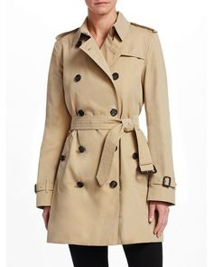 Burberry Shorts, Fall Fashion Coats, Double Breasted Trench Coat, Burberry Brit, Burberry Jacket, Fall Coat, Trench Coats Women, Leather Collar, Work Wardrobe