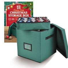 PRICES MAY VARY. ORNAMENT STORAGE – This ornament box stores up to 64 ornaments with individual carry trays that help keep ornaments safe from scratches and shattering, so they’re always ready to show off for the Christmas season, Easter, Halloween, and other special occasions. STURDY CONSTRUCTION – This Christmas ornament storage is constructed of durable 600D oxford fabric with cardboard sides and includes built in handles. This Holiday Cheer Christmas storage box is perfect for holiday orname Diy Christmas Storage, Ornament Organizer, Oversized Ornaments, Christmas Ornament Storage, Ornament Storage Box, Holiday Organization, Ornament Storage, Ultimate Christmas, Ornament Box