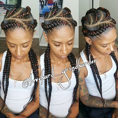 Hair - Haare Neat Cornrows, Ghana Braids, Feed In Braid, Best Wedding Hairstyles, Happy Clients, Girls Braids