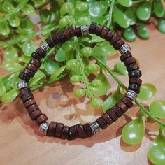 Wooden Beaded Bracelet Brand New 7cmx7cm Circumference 22cm No Tags Or Brand African Beaded Bracelets, Wooden Bead Bracelet, Artisan Shop, Wooden Beaded Bracelets, African Bracelets, Sparkle Ball, Rose Gold Brown, Vintage Sterling Silver Charms, Wide Cuff Bracelets