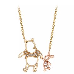 Winnie the Pooh and Piglet Diamond Necklace | shopDisney Winnie The Pooh And Piglet, Pooh And Piglet, Cute Winnie The Pooh, Disney Jewelry, Pooh Bear, Diamond Chain, Disney Winnie The Pooh, Girly Jewelry, Cute Disney