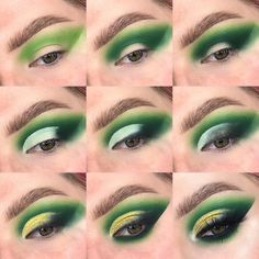 Fairy Eye Makeup, Poison Ivy Makeup, Makeup Life Hacks, Drag Make-up, Makeup Looks For Green Eyes, Makeup Nails Designs, Rave Makeup, Drag Makeup, Makeup Help