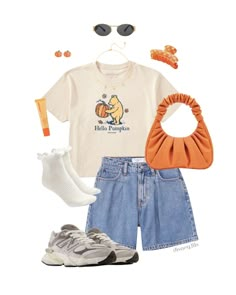 Winnie the Pooh Outfit Inspo, Pumpkin Disney Shirt, Winnie the Pooh Fall, Disneyland Halloween, Disney World Halloween, Hello Pumpkin, Disney Adult, EPCOT theme park, Magic Kingdom Park, New Balance, Orange purse, cute outfit for Disney, Mickeys Not-So-Scary Halloween Party, Fall outfits Pooh Bear Outfit, Disney Park Outfits Fall, Tinker Bell Disney Outfit, Cute Halloween Disney Outfits, Disney Outfits Winnie The Pooh, Disney Park Costumes, Disneybound Outfits Fall, Minimal Disney Outfit