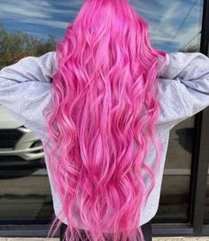 Bright Pink Hair Color, Permanent Pink Hair Dye, Arctic Fox Virgin Pink, Black And Green Hair, Bright Pink Hair, Types Of Hair Color, Pink Hair Dye