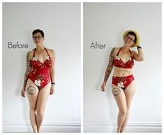 DIY NO SEW High Waist Bikini in 5 Minutes : 5 Steps (with Pictures) Taking In Jeans, Diy Bathing Suit, Revamp Clothes, Diy Clothes Accessories, Diy Fashion Trends, Diy Fashion Ideas, Diy Clothing Ideas, Up Cycle