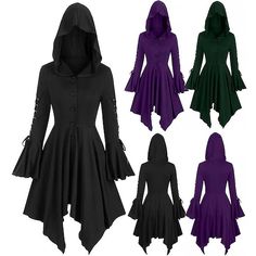 Look After Me:Washable; Gender:Women's; What's in the box:Dress; Types:Dress,Masquerade; Holiday:Masquerade; Style:Retro Vintage,Punk  Gothic,Medieval,17th Century; Occasion:Party; Material:Polyester; Age Group:Adults'; Characters:Plague Doctor; Listing Date:09/05/2022; Clothing Length:; Bust:; Hip:; Sleeve Length:; Waist: Cloak Clothing, Cloak Dress, Chic Style Outfits, Medieval Cloak, Trendy Work Outfit, Casual Chic Outfits, Women Costume, Costume Noir, Gothic Vintage