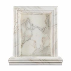 Calacatta Gold Marble Honed Hand-Made Custom Shampoo Niche / Shelf - Large - Tilephile Niche Shelf, Shampoo Niche, Niche Shelves, Shower Corner Shelf, Calacatta Gold Marble, Marble Showers, Marble Polishing, Shower Niche, Calacatta Gold