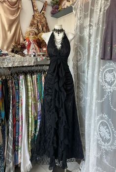 Alt Dresses Formal, Alt Prom Dresses, Vampire Inspiration, A Line Formal Dress, Prom Dress A Line, Long Ball Gown, Prom Dress Inspiration, Pink Tassel, Ball Gowns Evening