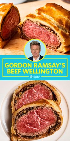 Gordon Ramsay Beef Wellington, Easy Beef Wellington, Gordon Ramsey Recipes, Gordon Ramsay Recipes, Gordon Ramsay Recipe, Celebrity Recipes