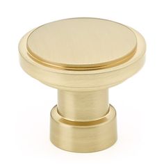 an image of a brass knob on a white background