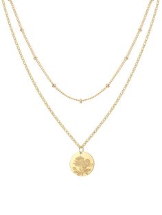 PRICES MAY VARY. Material: High quality Stainless Steel, PVD Plated with 14K Gold. Includes two simple layering necklaces—a adjustable 14-16 inches satellite chain and a 10mm birth flower pendant necklace (adjustable cable chain length: 16-18 inches) Asters symbolize love, wisdom, and faith, reflecting the deep emotional and intellectual qualities of people born in September. Choose your birth flower, wedding flowers, favorite floral or give as a meaningful birthday gift for mother, daughter, si Gold Layered Necklaces, Birthday Gift For Mother, Flower Necklace Gold, Deep Emotions, Birth Flower Necklace, Layering Necklaces, Symbol Necklace, Coin Pendant Necklace, Birth Month Flower