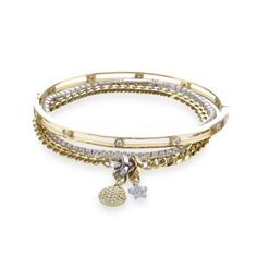 Luxury Classic Charm Bracelet, Silver And Gold Bracelets, Where To Get Cute Jewelry, Everyday Bracelet Stack, Pandora Bracelet Stack, Gold Silver Jewelry Mix Jewellery, Stockholm Jewelry, Mixing Gold And Silver Jewelry, Designer Bracelet Stack