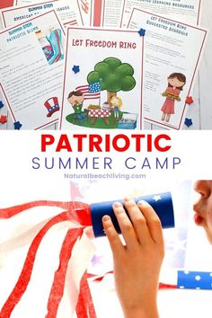 the patriotic summer camp is perfect for kids to practice their writing skills and read alouds