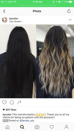 Diff hair styles 4 me to play with Black Faded Into Blonde Hair, Black Hair Faded Into Blonde, Black To Blonde Hair Transformation, Blond To Black Hair Transformation, Light Brown To Black Hair Reverse Ombre, Dark To Light Hair, Cold Blonde, Blonde Ombré, Brunette Highlights