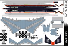 the paper model of an airplane