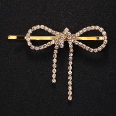 Add a touch of timeless elegance to your hairstyle with our Bow Knot Rhinestone Hair Clip, available in both gold and silver. This delicate crystal barrette features a charming bow design adorned with sparkling rhinestones, making it the perfect accessory for any occasion. Cropped Hair, Crystal Hair Clip, Crop Hair, Crystal Hair Clips, Rhinestone Hair Clip, Bow Hair Clip, Rhinestone Hair, Butterfly Clips, Side Bangs