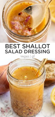 the best shalot salad dressing recipe in a jar