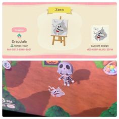 an animal crossing game is being played on the nintendo wii, and there are two screens