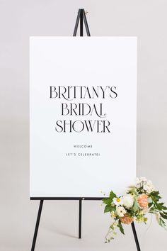 Bridal Shower Entrance Sign Bridal Shower Entrance Sign, Bridal Shower Entrance, Signage Display, Bridal Shower Inspiration, Shower Inspiration, Entrance Sign, Sign Stand