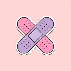 Bandaid Cross Sticker, Colors, Cute Plaster, Gift, Gifts For Women, Nurse Student, Pediatrics, Emergency Department, Kiss-Cut Stickers Medical Symbols, Women Nurse, Emergency Department, Cut Stickers