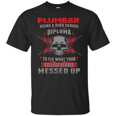 Proud Plumber, Funny Plumbing Tshirt available in T-shirt, hoodie, tank top, longsleeve, multi color and size S M L XL XXL 3XL 4XL 5XL. Shipping from the US. Easy 30 day return policy - Shop now! 6.1-ounce, 100% cotton .Double-needle neck, sleeves and hem; Roomy Unisex Fit. Ash is 99% cotton, 1% poly; Sport Grey is 90% cotton, 10% poly; Dark Heather is 50% cotton, 50% polyester .Decoration type: Digital Print. Made by Gildan Welding Training, Cotton Headed Ninny Muggins, Lgbt T Shirts, Funny Hoodies, Plumbing, Funny Tshirts, Hoodie Shirt, Size Chart, Custom Design