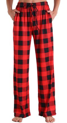 PRICES MAY VARY. Brand New and High Quality. Super comfy and pretty pajama pants! Stretch material. Brings so much comfort for skin. High waist and floral print design Lounge pants for women have a wide elastic waistband with decorative drawstring are lightweight, soft, breathable and comfortable Loose fitting, comfortable PJ pants are perfect for pajama parties, dorm room, nightwear, relaxing at home, sports, and going out or casual wear. Suit for most seasons. Please refer to size chart under Red Plaid Pajama Pants Women, Red Plaid Pjs Pants, Red Plaid Pajama Bottoms, Comfy Lounge Pants, Soft Pajama Pants, Wide Leg Lounge Pants, Floral Print Pants, Womens Pajamas Pants, Pajamas Comfy