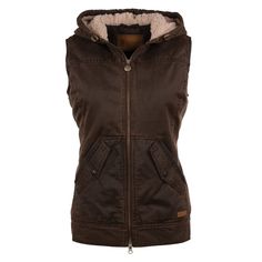 Style Number: 29678-BRN. Brown heidi vest. 2-Way zipper. Berber lined. Quilted accents. Water resistant. Concealment pocket. Dual entry hip pockets. Hood with adjustable shock cord. Shell: 65% cotton, 35% polyester. Lining: 100% polyester. Concealed Carry Vest, Riding Tights, Western Store, Brown Vest, Country Boots, Trading Company, The Ranch, Navy Color, Western Wear