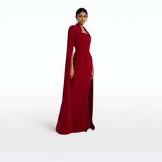 Amari Azalea Red Bolero With Soshin Dress – Maison Safiyaa USA Red Bolero, Mon Mothma, Modest Formal Dresses, Makeup Images, Fashion Traditional, African Fashion Traditional, Winter Fashion Outfits Casual, Long Sleeve Wedding Dress Lace, Red Dress Maxi