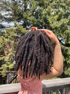 Women with thick locs Locks Hairstyles, Model Streetwear, Hair Projects, Rose Gold Brown, Hair Locks