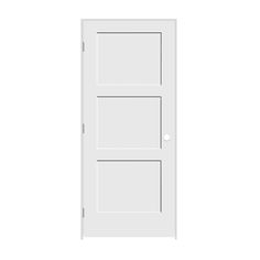 a white door on a white background