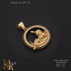 C'o+50 js Men Lockets Pendants Gold, Men Gold Locket, Gold Chain With Krishna Pendant, Chain And Locket Gold, Krishna Pendant Design, Gold Locket Design For Men