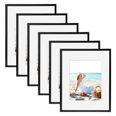 PRICES MAY VARY. Fits Two Sizes:Our picture frames fit photos in both 12x16 and 8.5x11 with the mat. Perfectly compliments any featured document, certificate, photograph, artful prints, even paintings or posters in a beautiful frame. A great choice for any room in your home, office, work, travel or as a decoration or holiday gift for your friends and families! Exceptional Material: TWING photo frames are made from durable MDF wood and feature strong, shatter-proof Plexiglass as a glass alternati Picture Frames Display, Classic Picture Frames, Gallery Wall Frame Set, Wall Frame Set, Picture Frame Set, Old Picture Frames, Display Pictures, Photo Wall Gallery, Picture Frame Sets