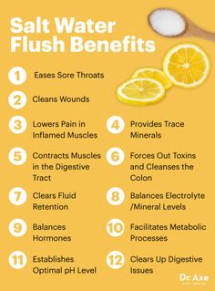 Salt water flush benefits - Dr. Axe Healthy Detox Cleanse, Healthy Detox, Fiber Foods, Colon Cleanse, Body Detox, Dr Oz