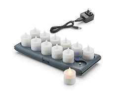 a group of white candles sitting on top of a table next to a charger